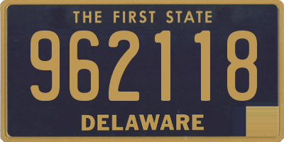 DE license plate 962118