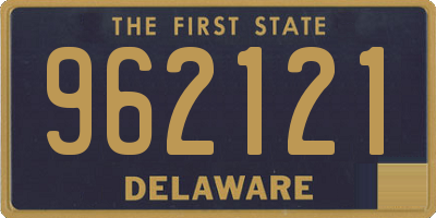 DE license plate 962121