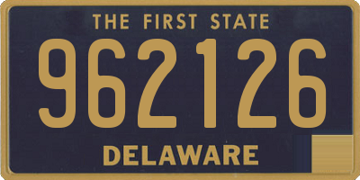 DE license plate 962126