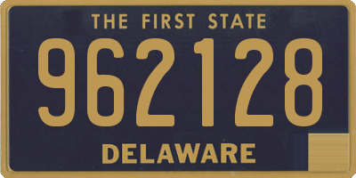 DE license plate 962128