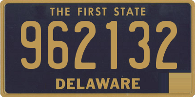 DE license plate 962132