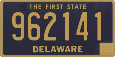 DE license plate 962141