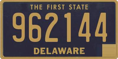 DE license plate 962144