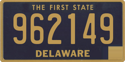 DE license plate 962149