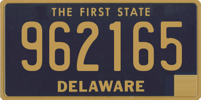 DE license plate 962165