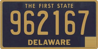 DE license plate 962167