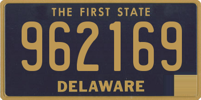 DE license plate 962169