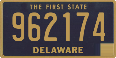 DE license plate 962174