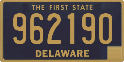 DE license plate 962190