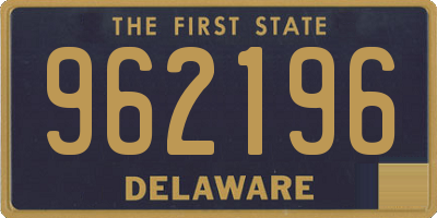 DE license plate 962196