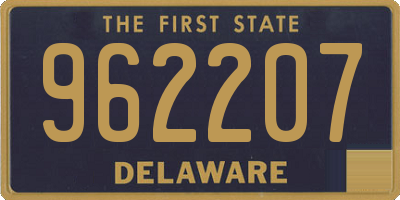 DE license plate 962207