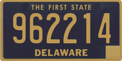 DE license plate 962214