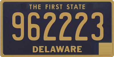 DE license plate 962223