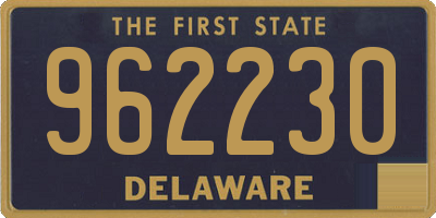 DE license plate 962230