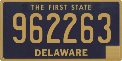 DE license plate 962263