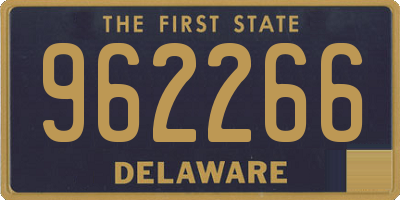 DE license plate 962266