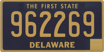 DE license plate 962269