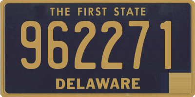 DE license plate 962271
