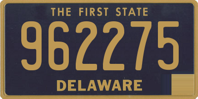 DE license plate 962275