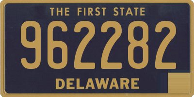 DE license plate 962282