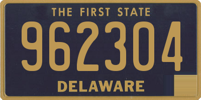 DE license plate 962304