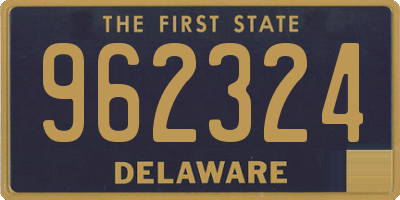 DE license plate 962324
