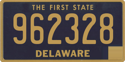 DE license plate 962328