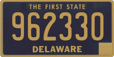 DE license plate 962330
