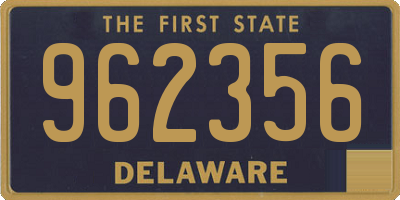 DE license plate 962356