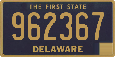 DE license plate 962367