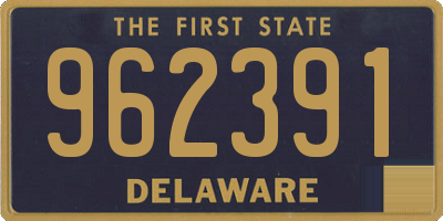 DE license plate 962391