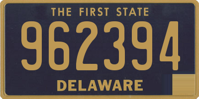 DE license plate 962394
