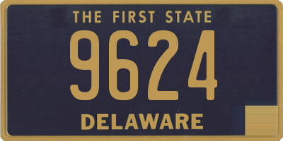 DE license plate 9624
