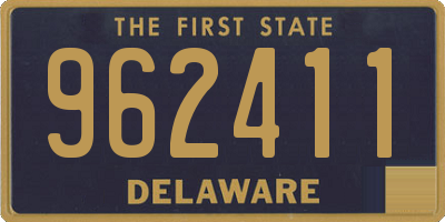 DE license plate 962411