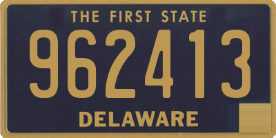 DE license plate 962413