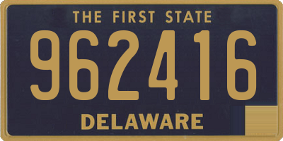 DE license plate 962416