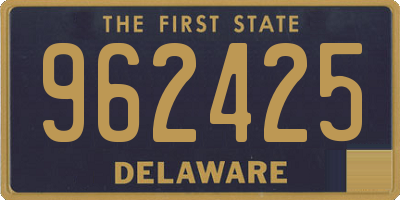 DE license plate 962425