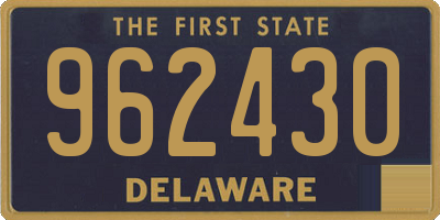 DE license plate 962430