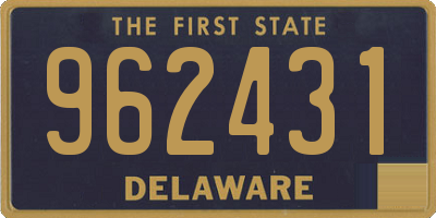 DE license plate 962431