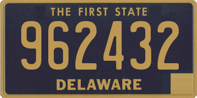 DE license plate 962432