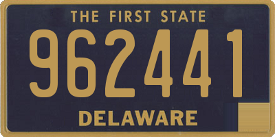 DE license plate 962441