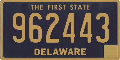 DE license plate 962443