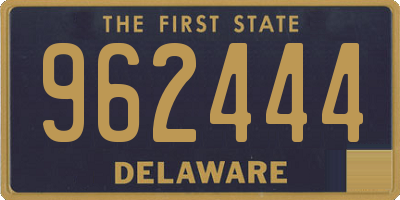 DE license plate 962444