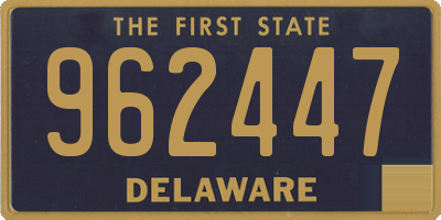 DE license plate 962447