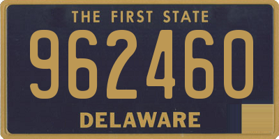 DE license plate 962460