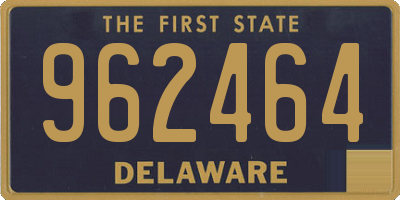 DE license plate 962464
