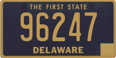 DE license plate 96247