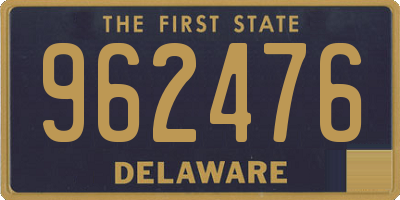 DE license plate 962476