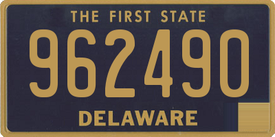 DE license plate 962490