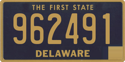DE license plate 962491